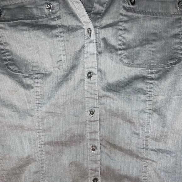 Silvery Gray Professional Button Down - Picture 2 of 4